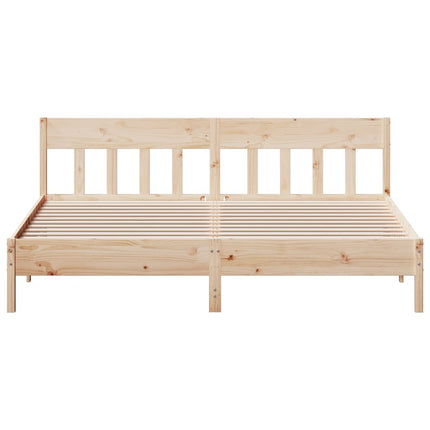 Giroletto senza Materasso 200x200 cm in Legno Massello di Pino