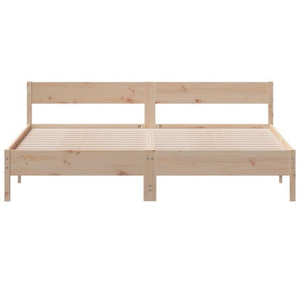 Giroletto senza Materasso 200x200 cm in Legno Massello di Pino
