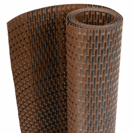 Paravento da Balcone Marrone e Nero 300x100 cm in Polyrattan