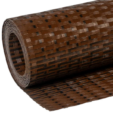 Paravento da Balcone Marrone e Nero 300x100 cm in Polyrattan