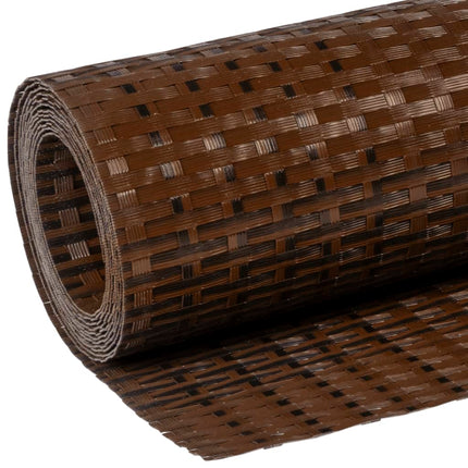 Paravento da Balcone Marrone e Nero 600x90 cm in Polyrattan