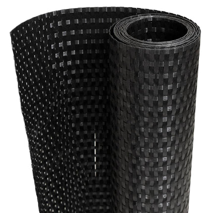 Paravento da Balcone Nero 400x80 cm in Polyrattan