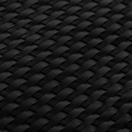 Paravento da Balcone Nero 500x100 cm in Polyrattan