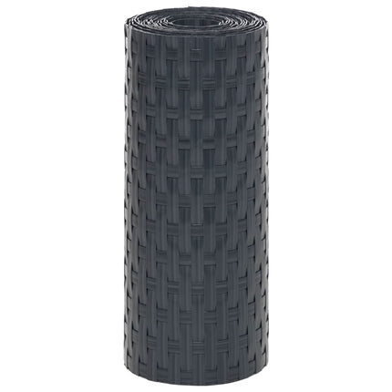 Schermi da Balcone 5 pz Antracite 255x19 cm Polyrattan
