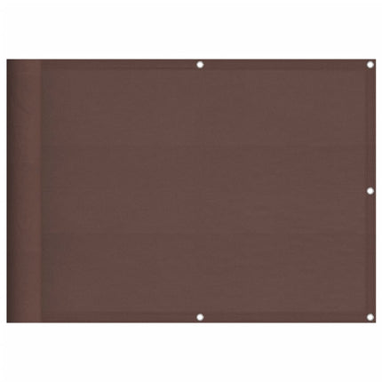 Paravento da Balcone Marrone 75x700 cm 100% Poliestere Oxford