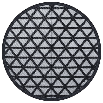Tappeto da Esterni ARAKIL Nero Ã˜120 cm in PP