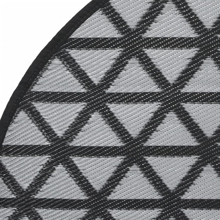 Tappeto da Esterni ARAKIL Nero Ã˜120 cm in PP