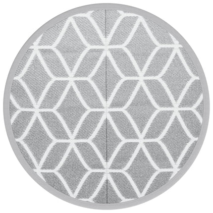 Tappeto da Esterno ARAKIL Grigio Ã˜120 cm in PP