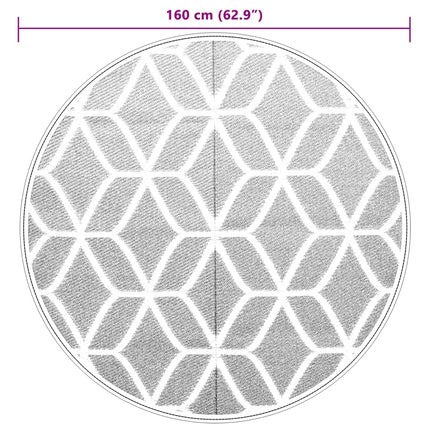 Tappeto da Esterno ARAKIL Grigio ÃƒËœ160 cm in PP