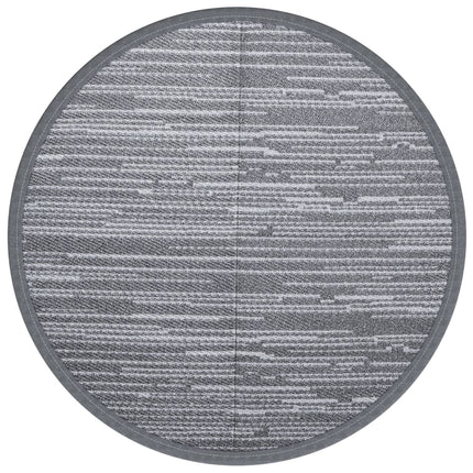 Tappeto da Esterno ARAKIL Grigio Ø120 cm in PP