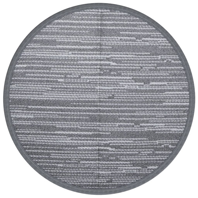 Tappeto da Esterno ARAKIL Grigio Ø120 cm in PP