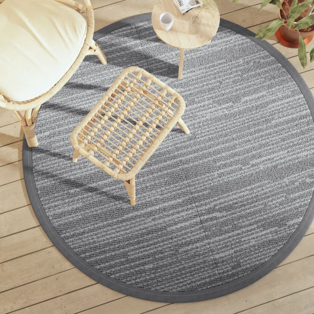 Tappeto da Esterno ARAKIL Grigio Ã˜160 cm in PP