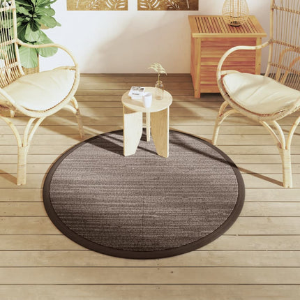 Tappeto da Esterni ARAKIL Marrone Ø120 cm in PP