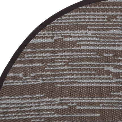 Tappeto da Esterni ARAKIL Marrone Ø120 cm in PP