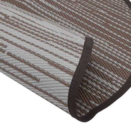 Tappeto da Esterni ARAKIL Marrone Ø120 cm in PP