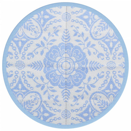 Tappeto da Esterni ARAKIL Blu Baby Ø160 cm in PP