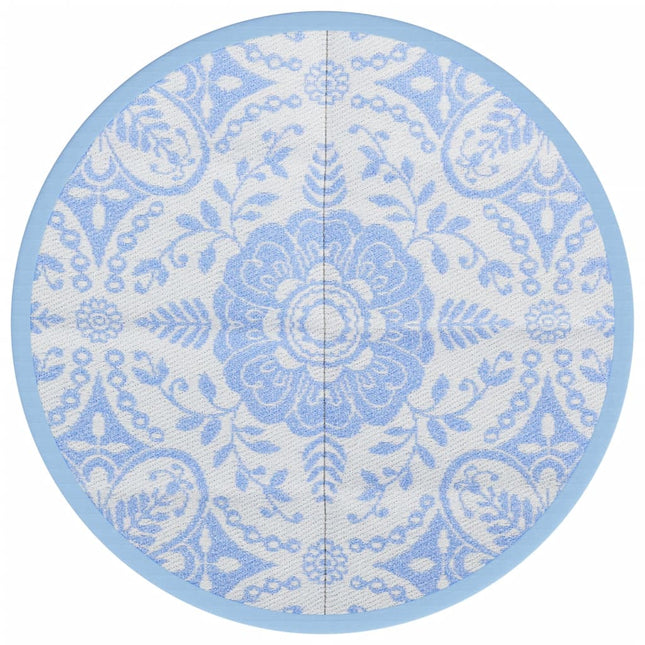 Tappeto da Esterni ARAKIL Blu Baby Ø160 cm in PP
