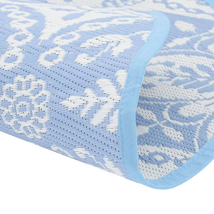 Tappeto da Esterni ARAKIL Blu Baby Ø160 cm in PP