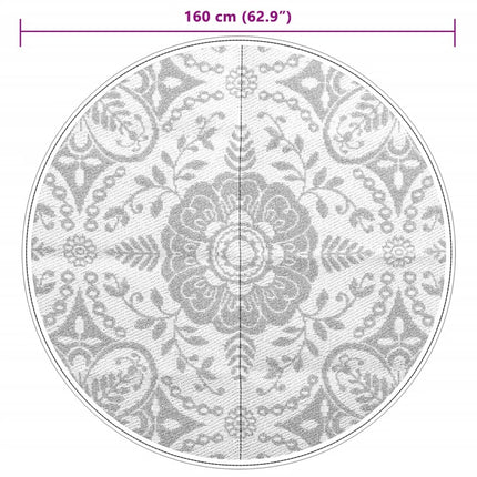 Tappeto da Esterni ARAKIL Blu Baby Ø160 cm in PP