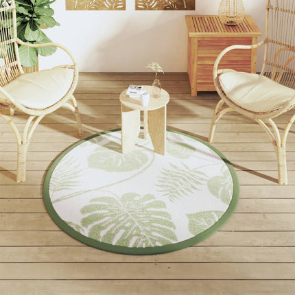 Tappeto da Esterno ARAKIL Verde Ø120 cm in PP