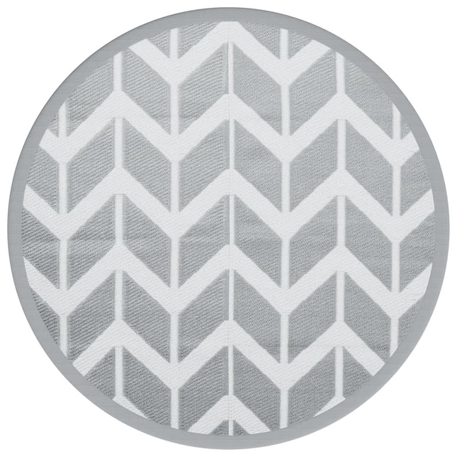 Tappeto da Esterno ARAKIL Grigio Ã˜120 cm in PP
