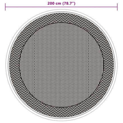 Tappeto da Esterno ARAKIL Verde Ã˜200 cm in PP