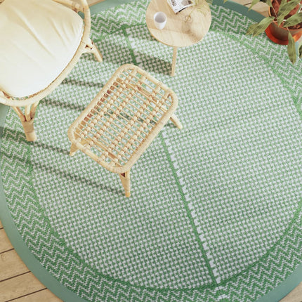 Tappeto da Esterno ARAKIL Verde Ã˜200 cm in PP