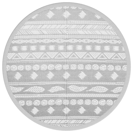 Tappeto da Esterno ARAKIL Grigio Ø200 cm in PP
