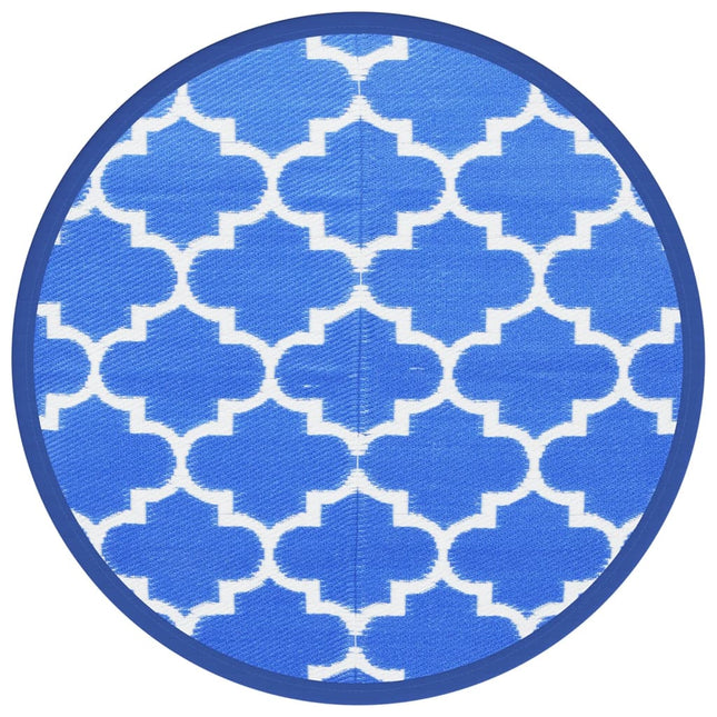 Tappeto da Esterni ARAKIL Blu Ã˜120 cm in PP