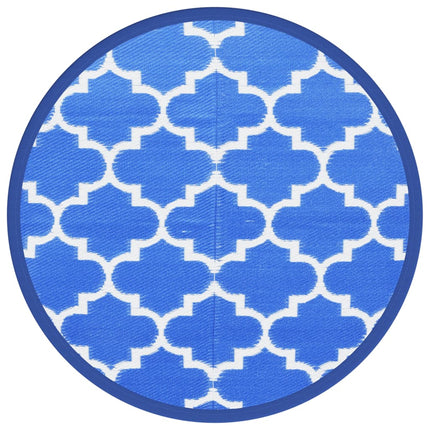 Tappeto da Esterno ARAKIL Blu Ø200 cm in PP