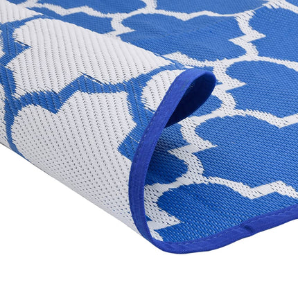 Tappeto da Esterno ARAKIL Blu Ø200 cm in PP