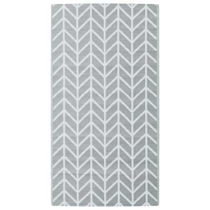 Tappeto da Esterni ARAKIL Grigio 80x150 cm in PP