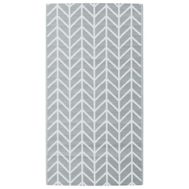 Tappeto da Esterni ARAKIL Grigio 80x150 cm in PP