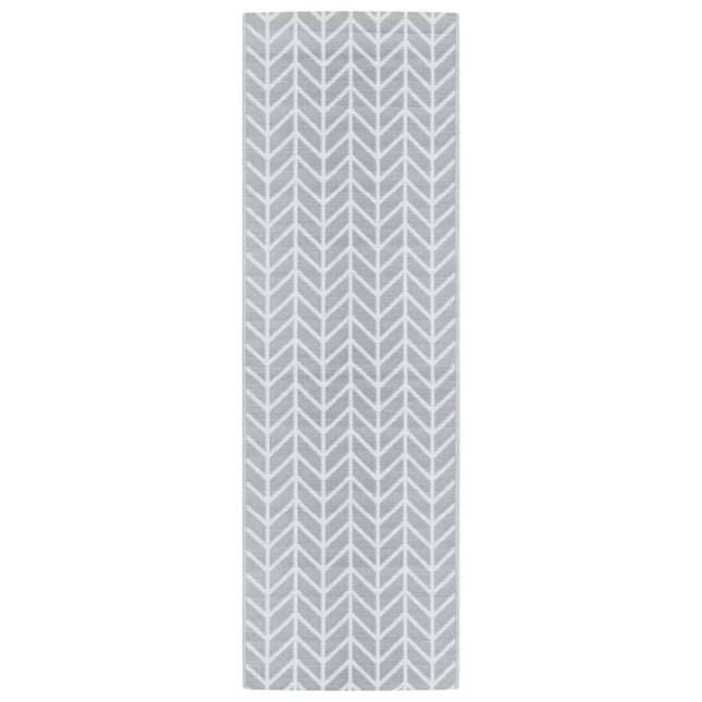 Tappeto da Esterni ARAKIL Grigio 80x250 cm in PP