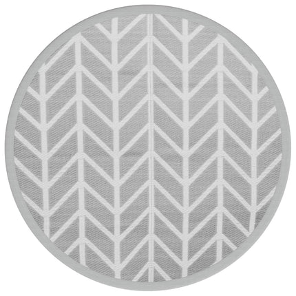 Tappeto da Esterno ARAKIL Grigio Ã˜120 cm in PP