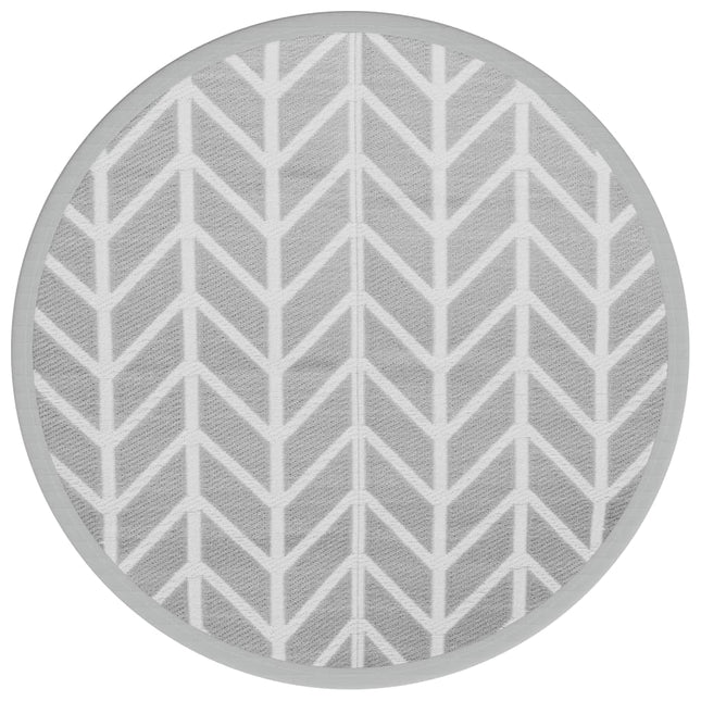 Tappeto da Esterno ARAKIL Grigio Ã˜120 cm in PP