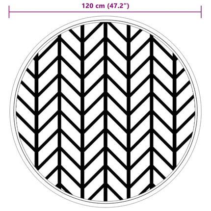 Tappeto da Esterno ARAKIL Grigio Ã˜120 cm in PP