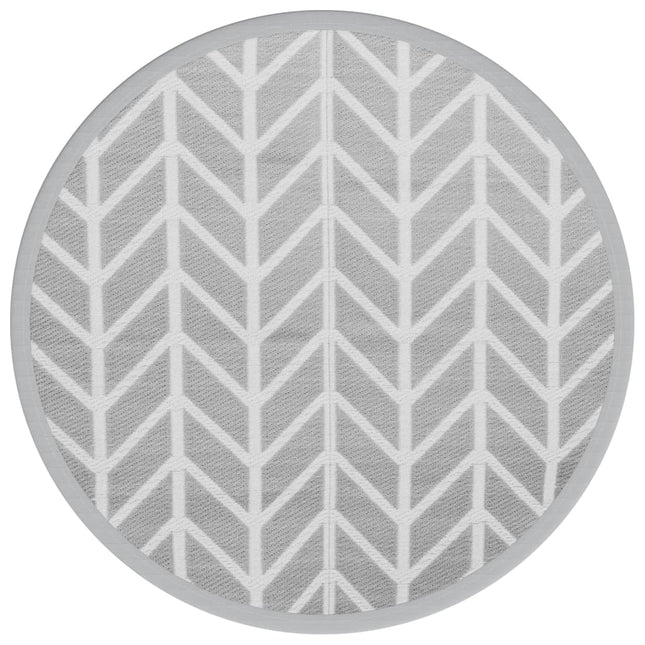 Tappeto da Esterno ARAKIL Grigio Ã˜200 cm in PP