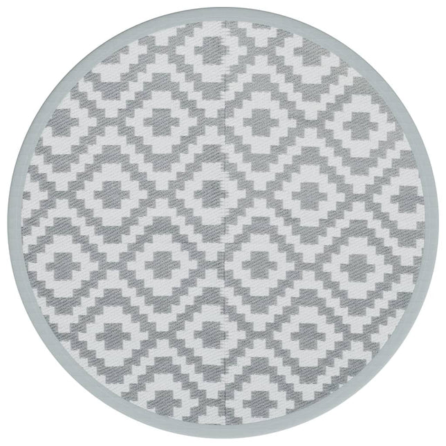 Tappeto da Esterno ARAKIL Grigio Ã˜160 cm in PP