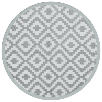 Tappeto da Esterno ARAKIL Grigio Ø200 cm in PP