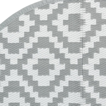 Tappeto da Esterno ARAKIL Grigio Ø200 cm in PP