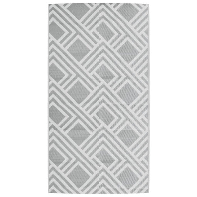 Tappeto da Esterni ARAKIL Grigio 80x150 cm in PP