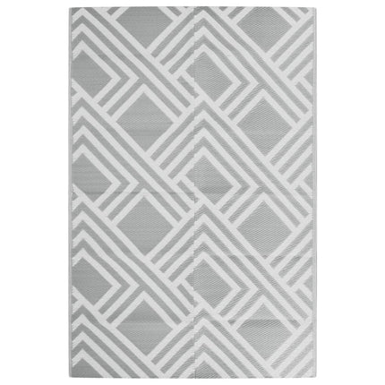 Tappeto da Esterni ARAKIL Grigio 120x180 cm in PP