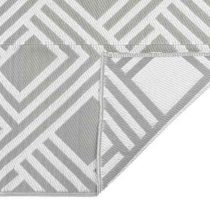 Tappeto da Esterni ARAKIL Grigio 120x180 cm in PP