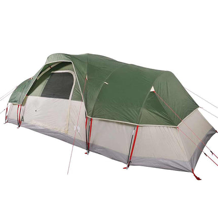 Tenda Familiare a Cupola per 11 Persone Verde Impermeabile