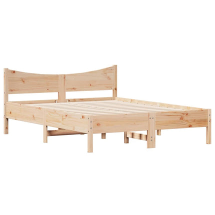 Letto senza Materasso 135x190 cm in Legno Massello di Pino