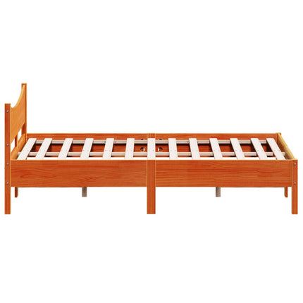 Letto senza Materasso Marrone Cera 120x190 cm in Legno di Pino