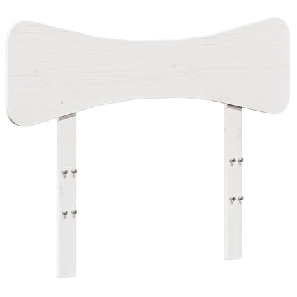 Testiera Bianca 75 cm in Legno Massello di Pino