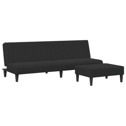 Set di Divani 2 pz Nero in Velluto