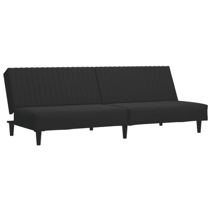 Set di Divani 2 pz Nero in Velluto